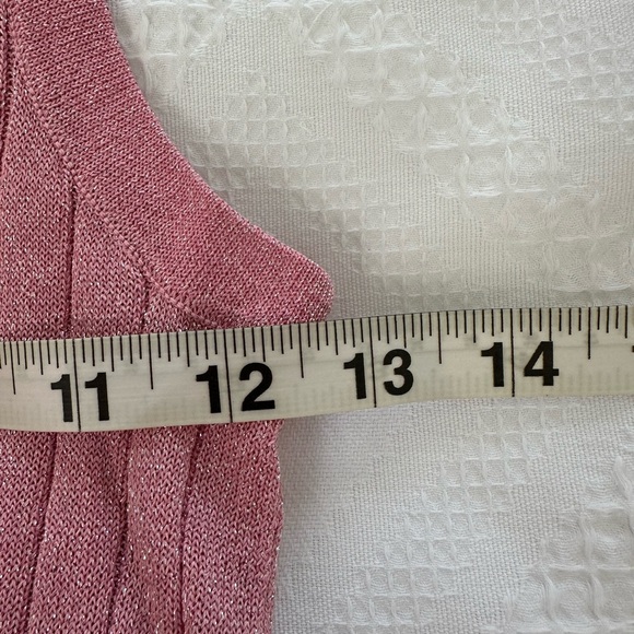 Zara Pink Ribbed Tank Top - Picture 7 of 8